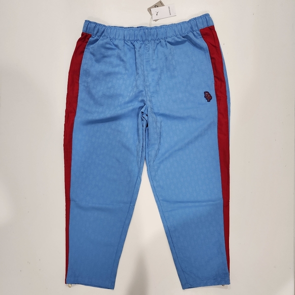 Puma X Dapper Dan Pants Mens Size XXL Blue T7 Ankle Zip Track Pants Sweatpants